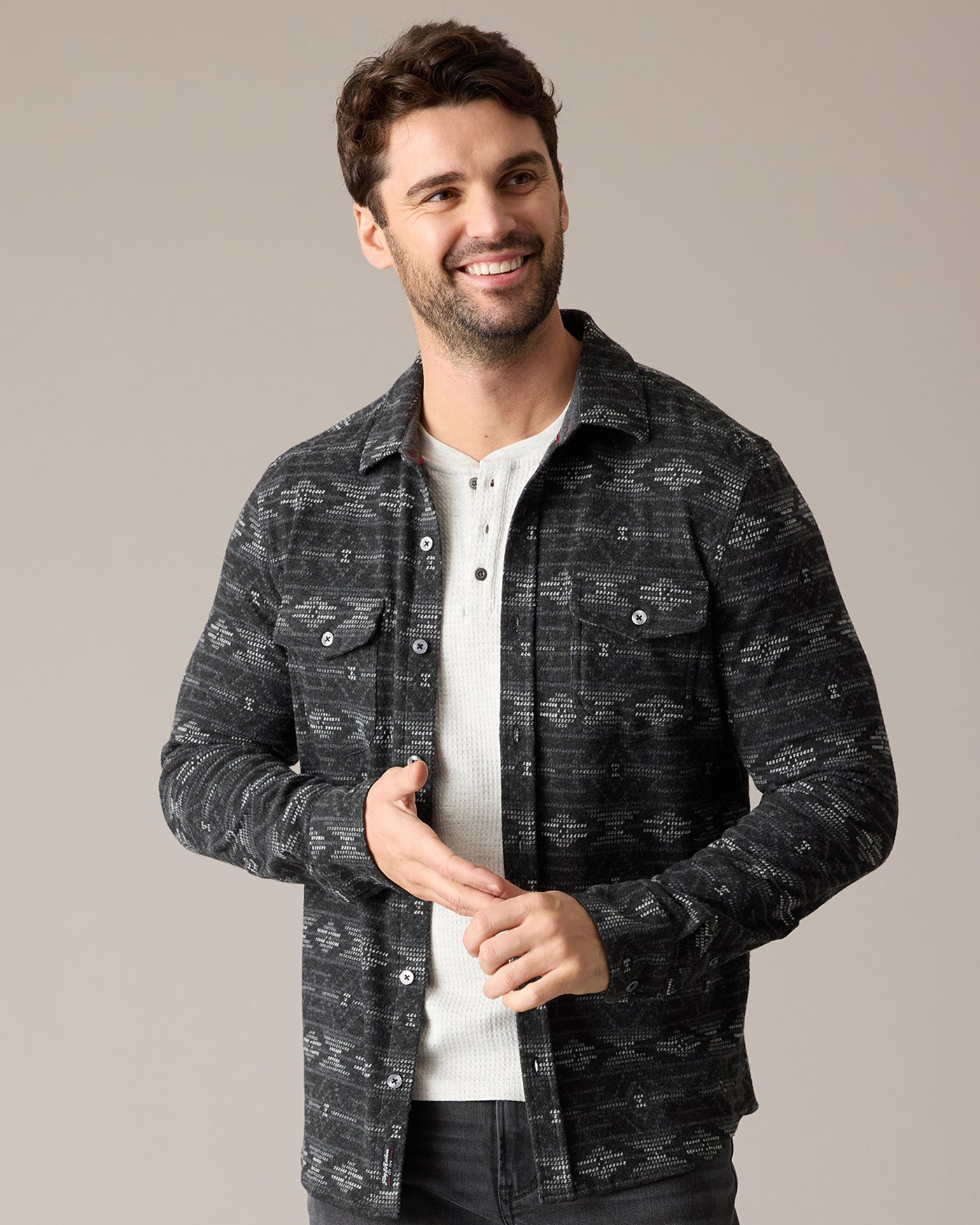 CHATSWORTH SOFT WAFFLE HENLEY