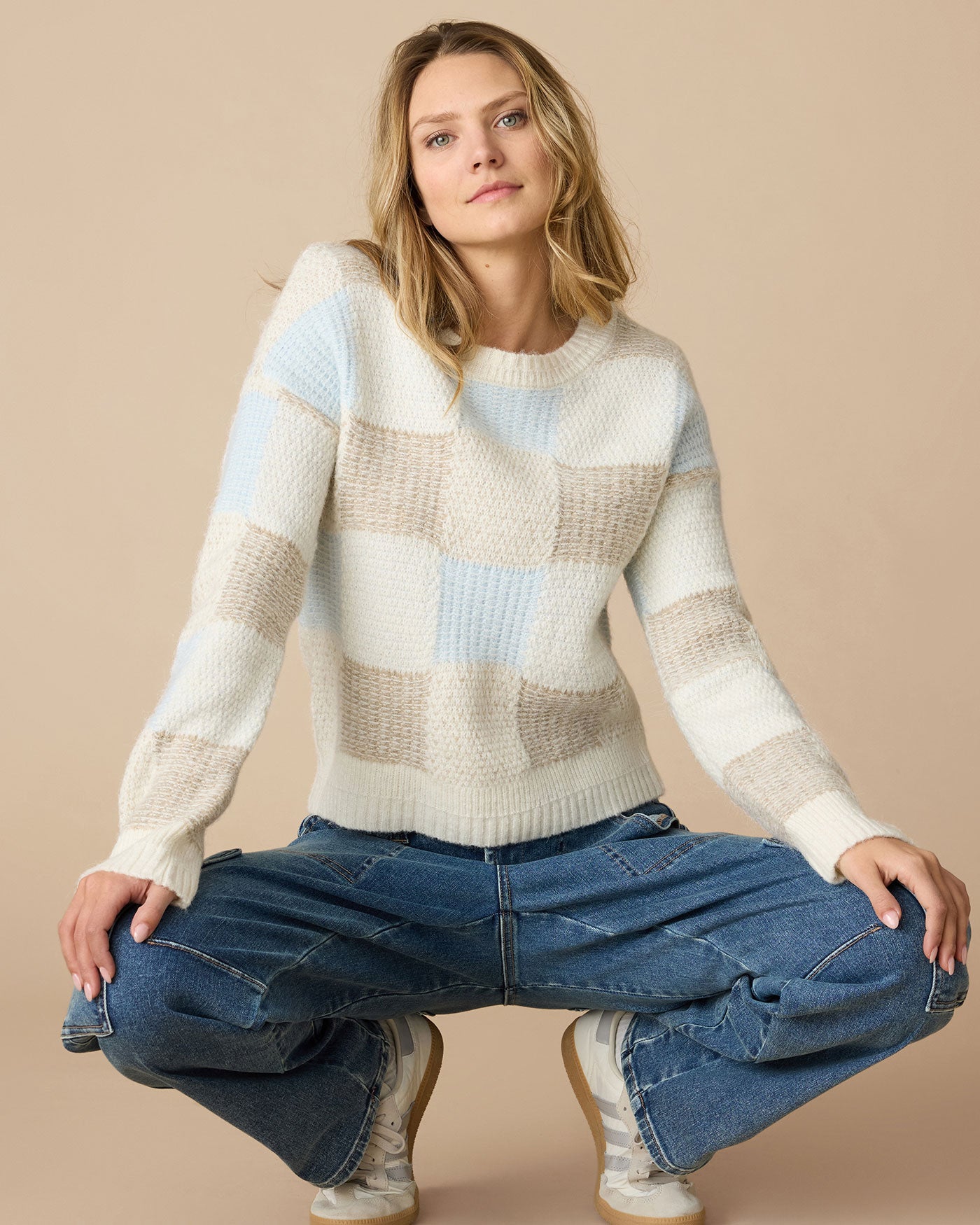 RAINELLE BLOCKED SWEATER