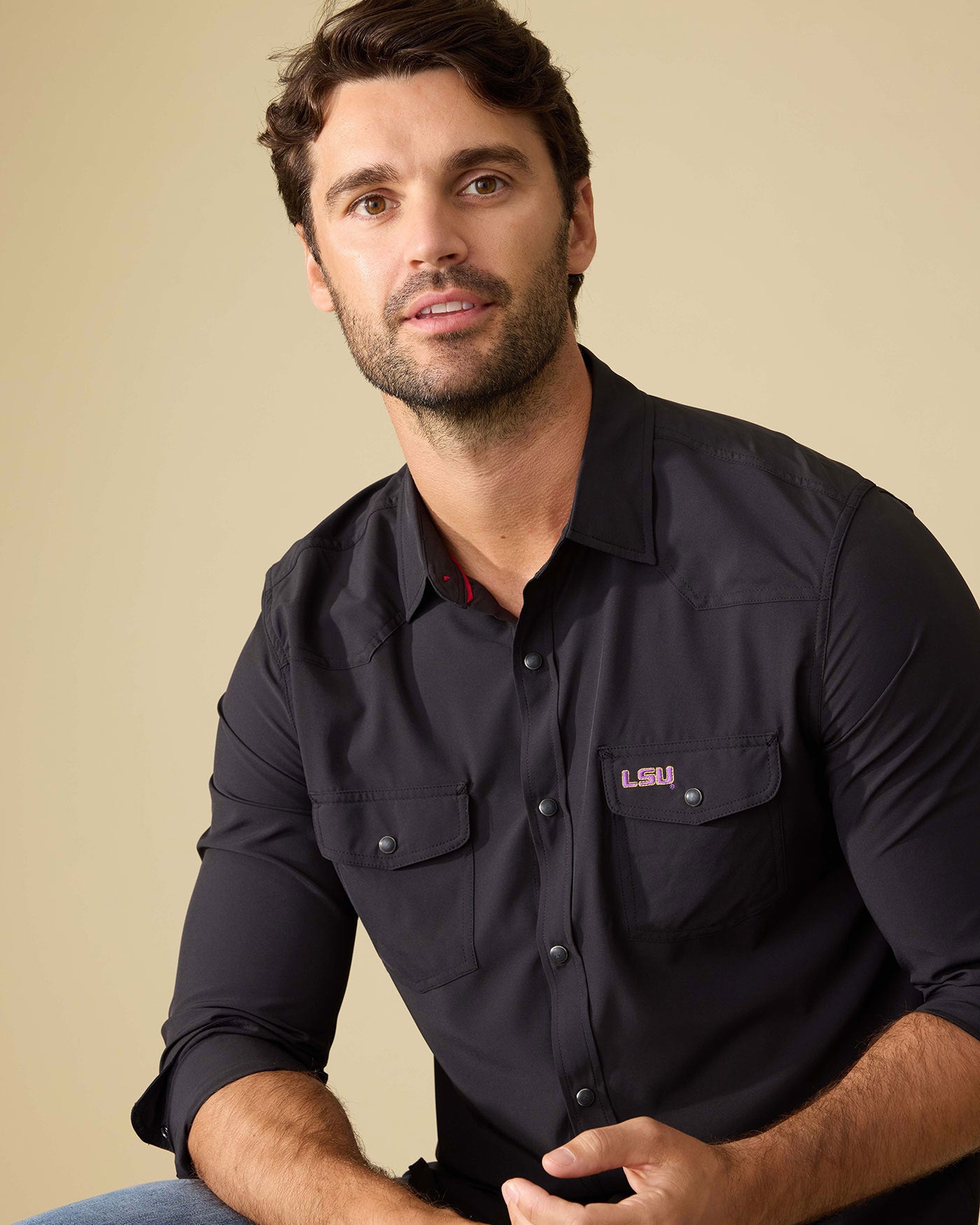 LSU UPF PERFORMANCE WESTERN SHIRT