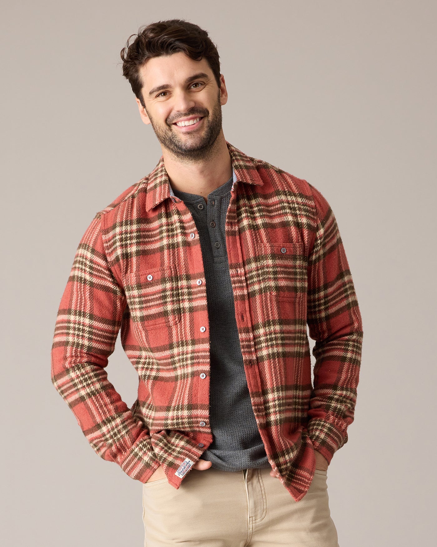 SEABROOK VINTAGE WASHED FLANNEL SHIRT