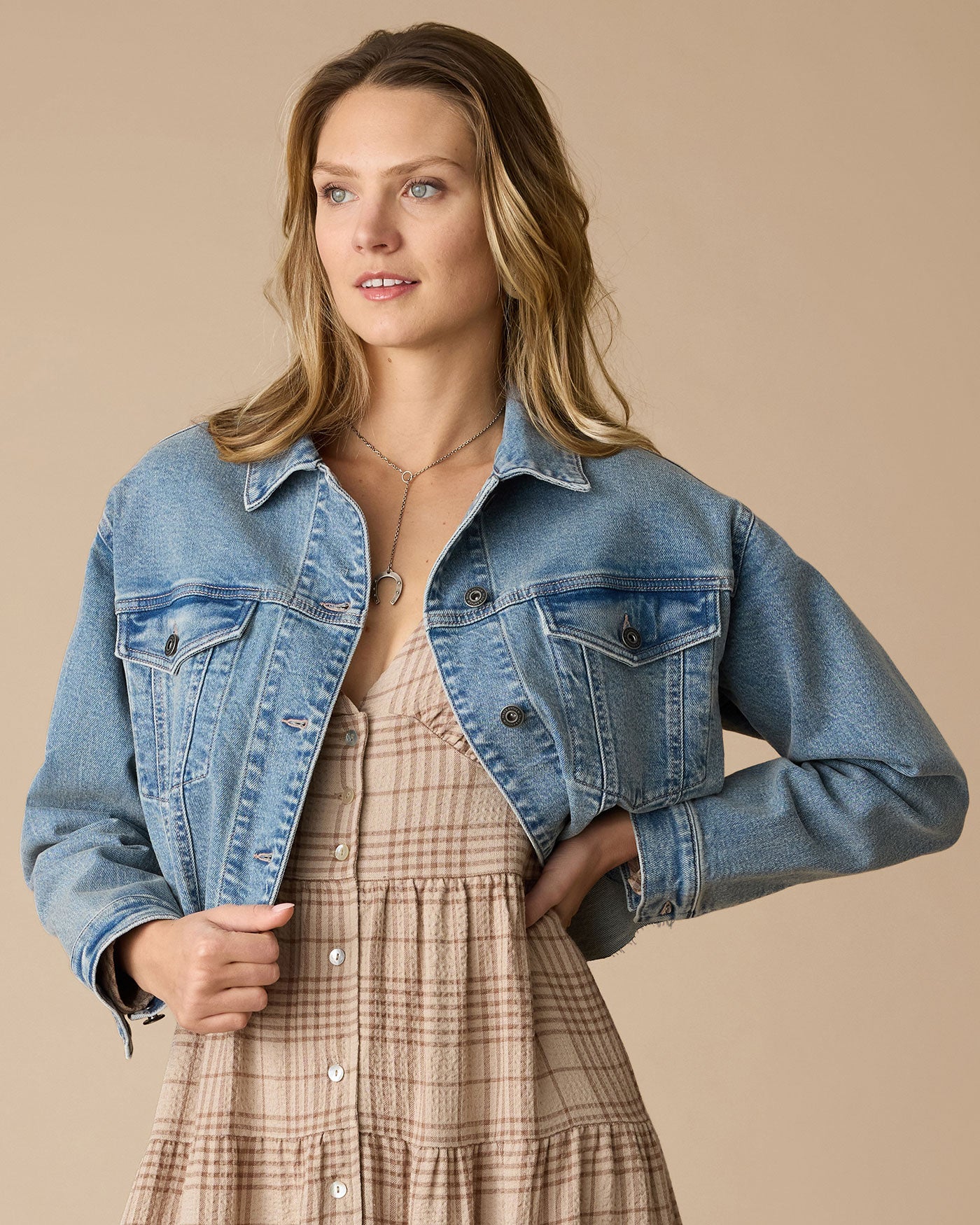 SIDNEY CROPPED DENIM JACKET