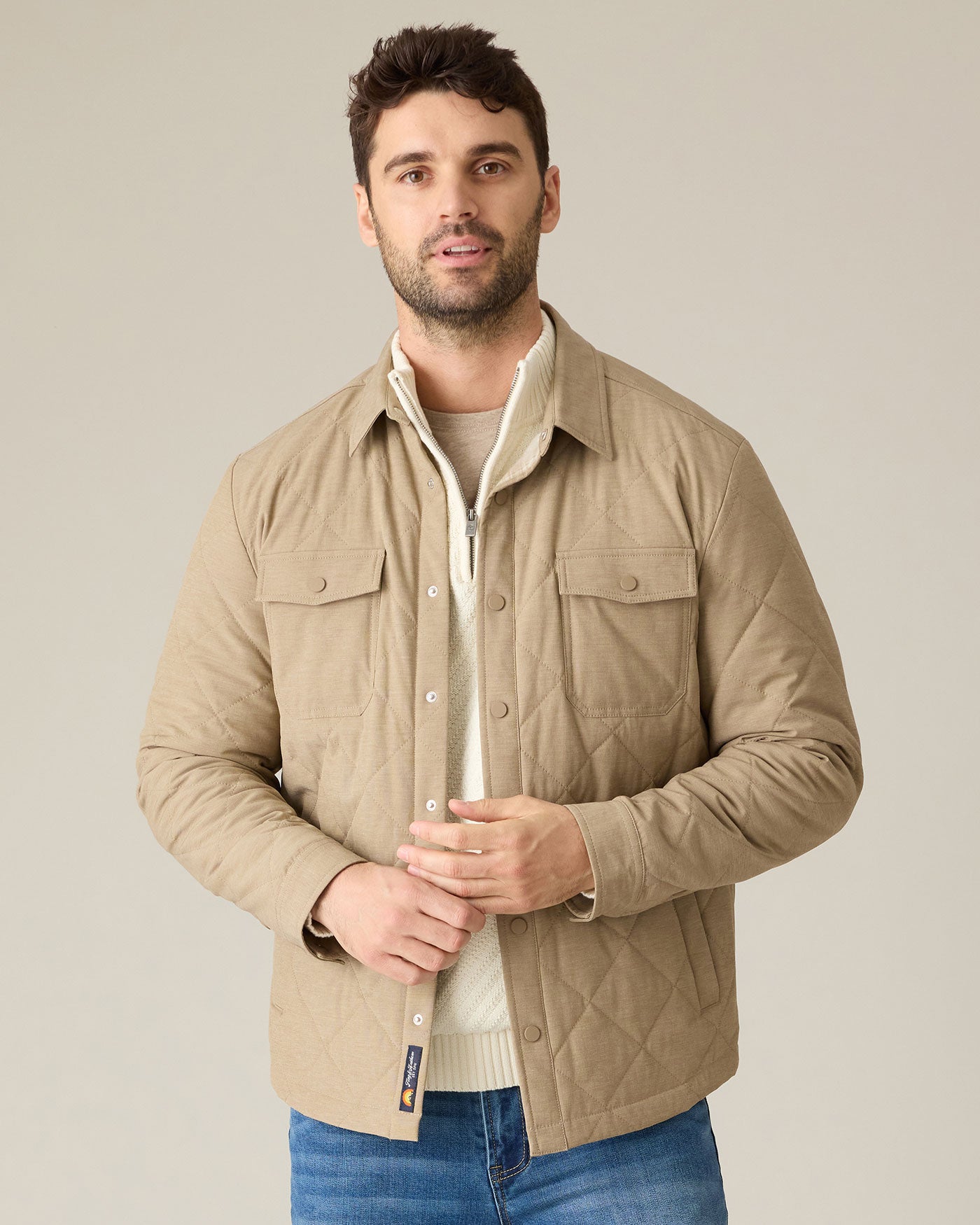 CHAPIN FLANNEL-LINED QUILTED JACKET