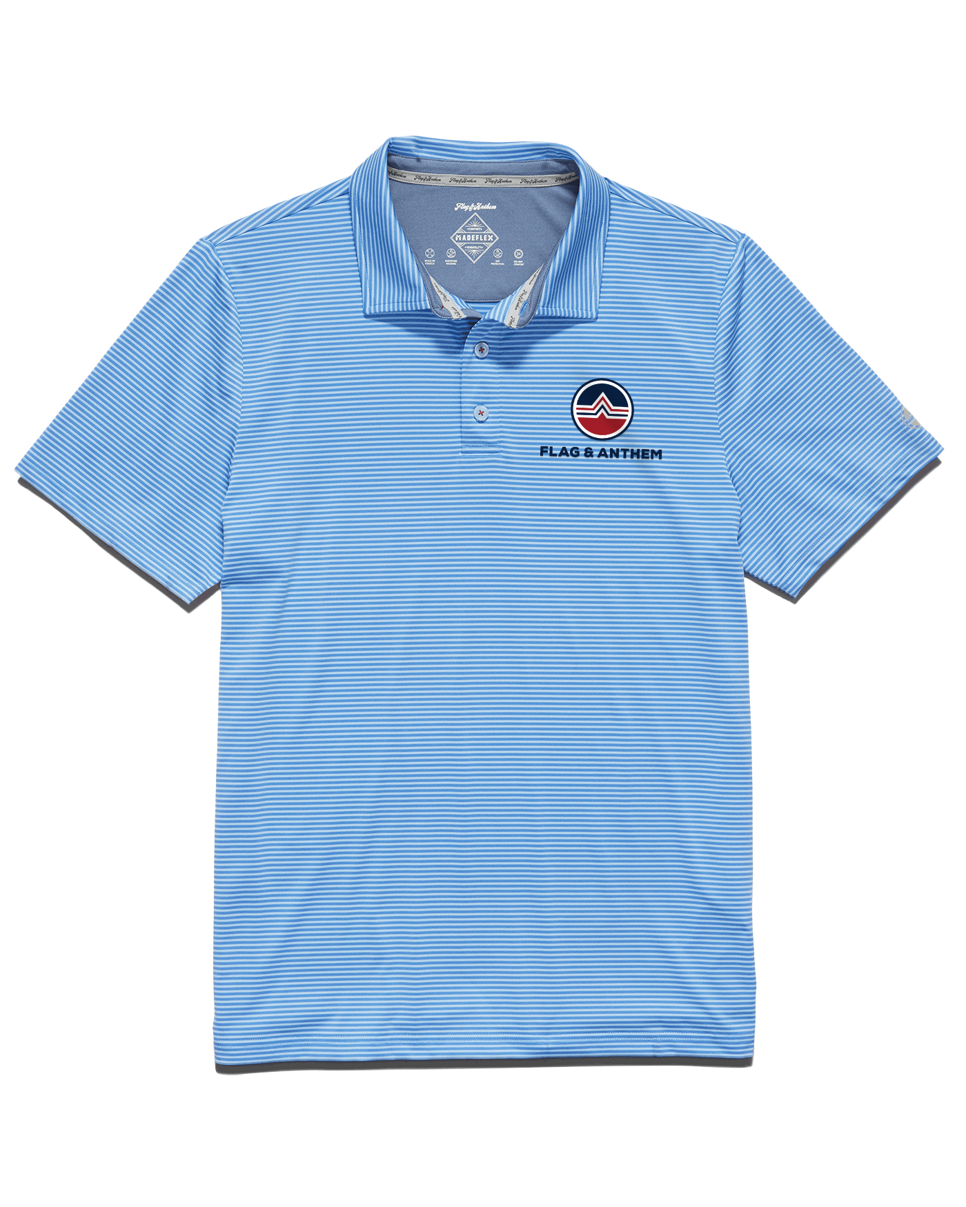 KB TOUR COLLECTION NAPLES STRIPED PERFORMANCE POLO