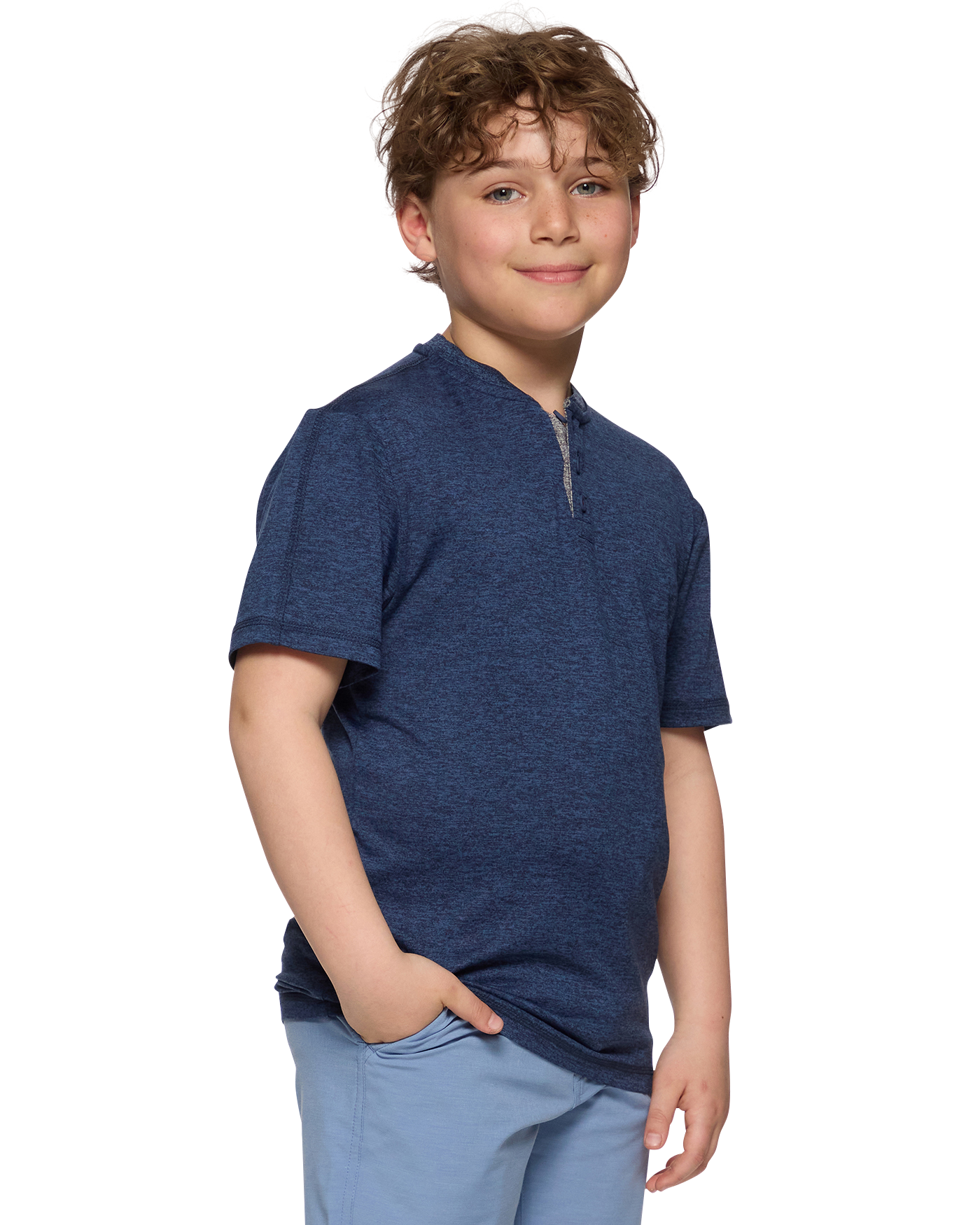 BOYS ALL-DAY STRETCH HENLEY