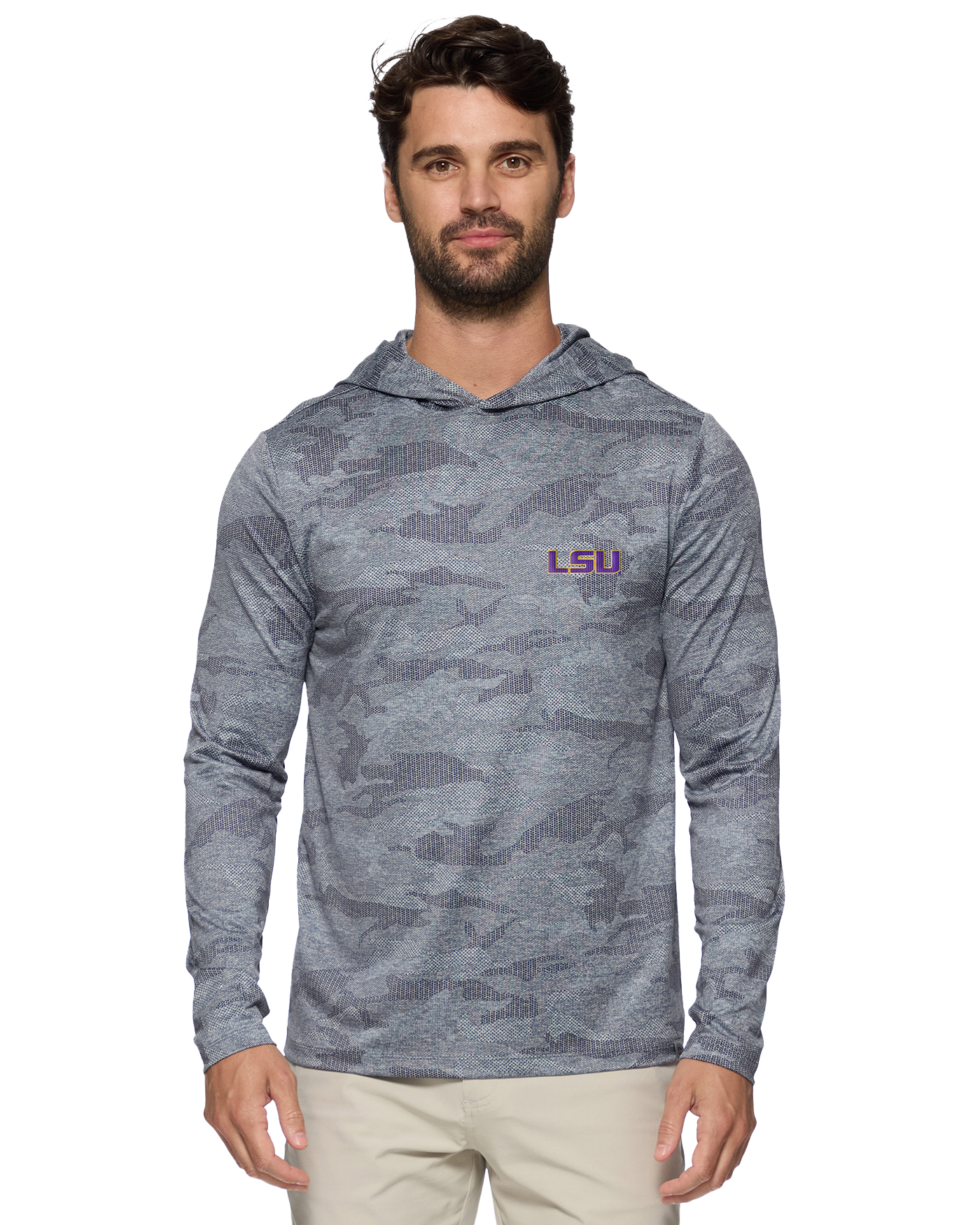 LSU MADEFLEX VICTORY PERFORMANCE CAMO HOODIE
