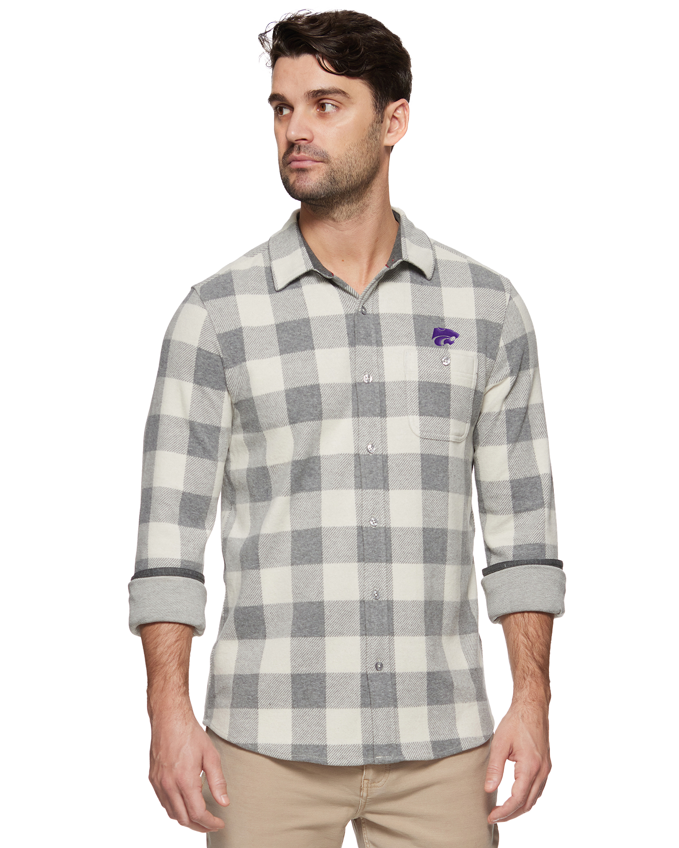 KANSAS STATE HERO STRETCH FLANNEL SHIRT