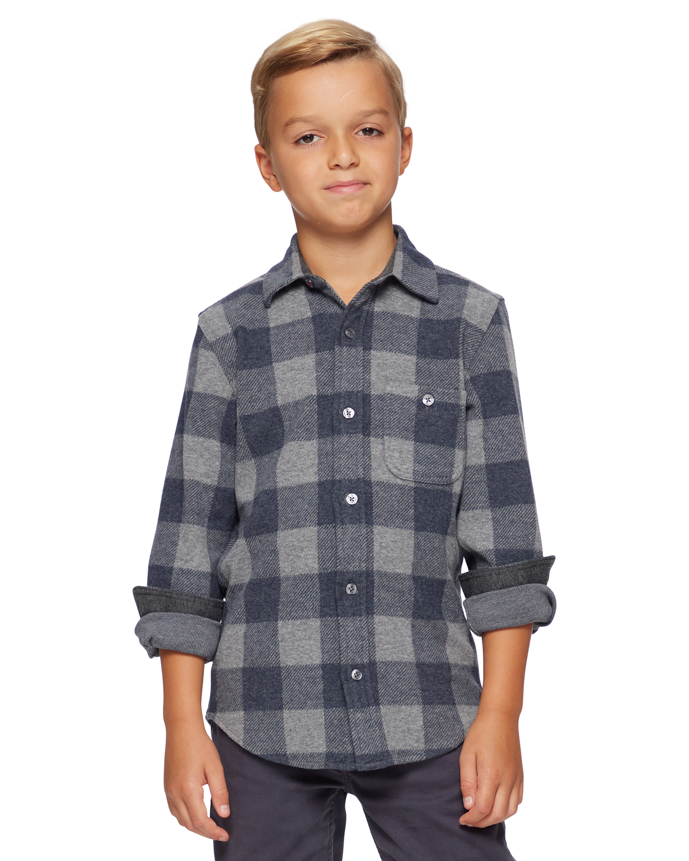 BOYS HERO STRETCH FLANNEL SHIRT