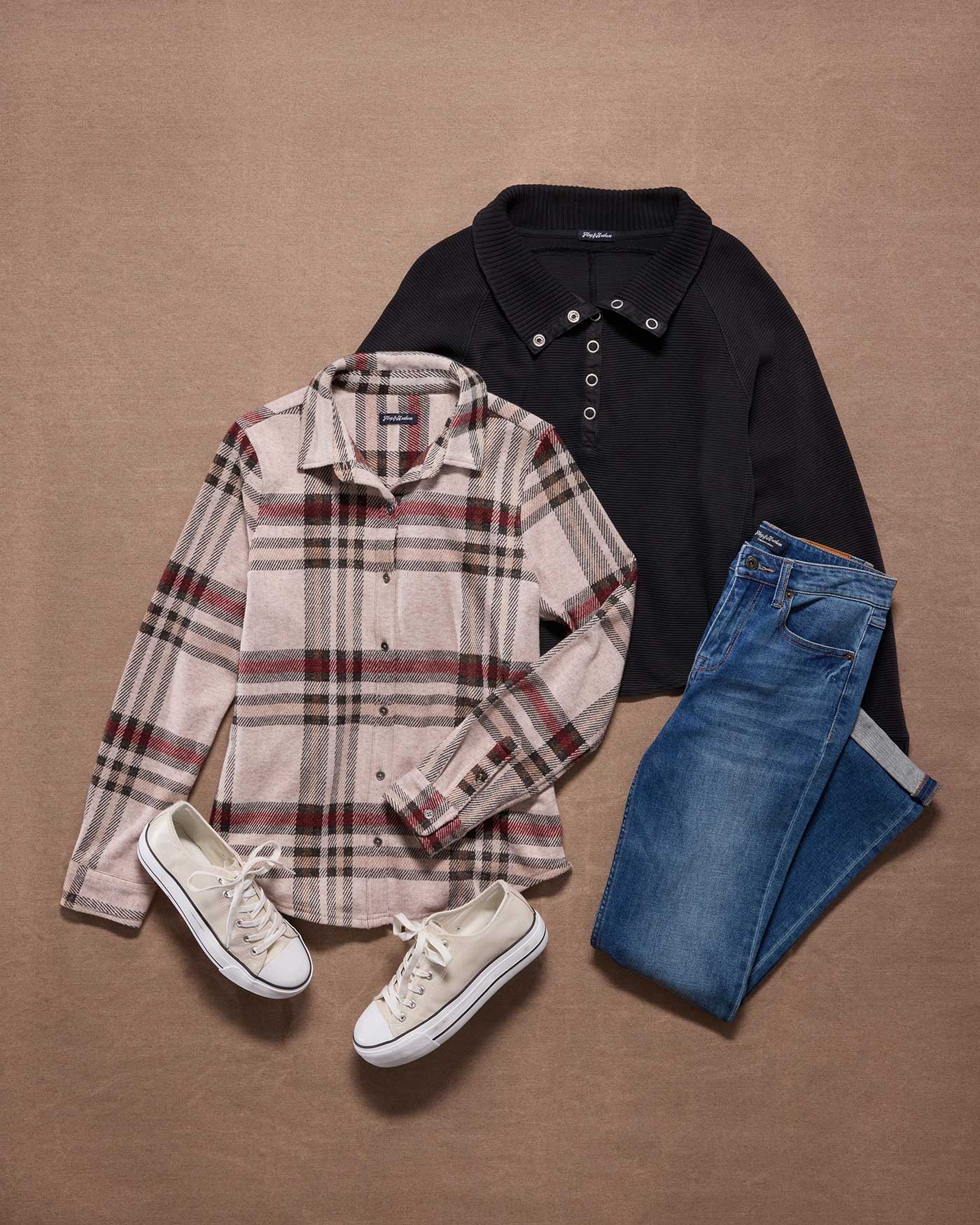 ADRIANA SNAP PULLOVER