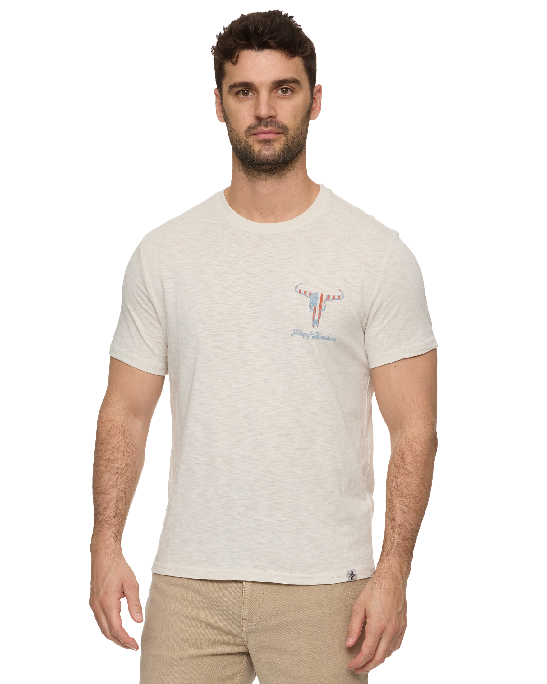AMERICANA BULL SKULL SLUB TEE