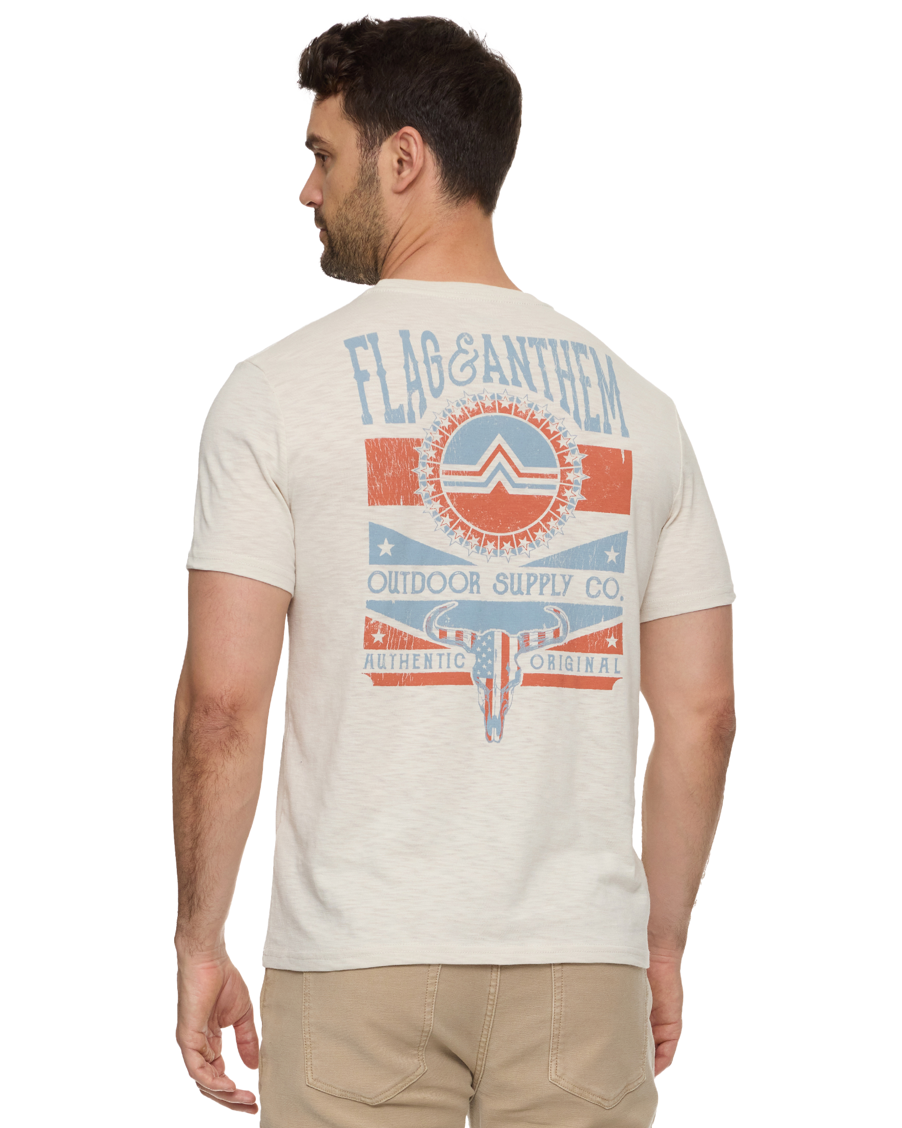 AMERICANA BULL SKULL SLUB TEE