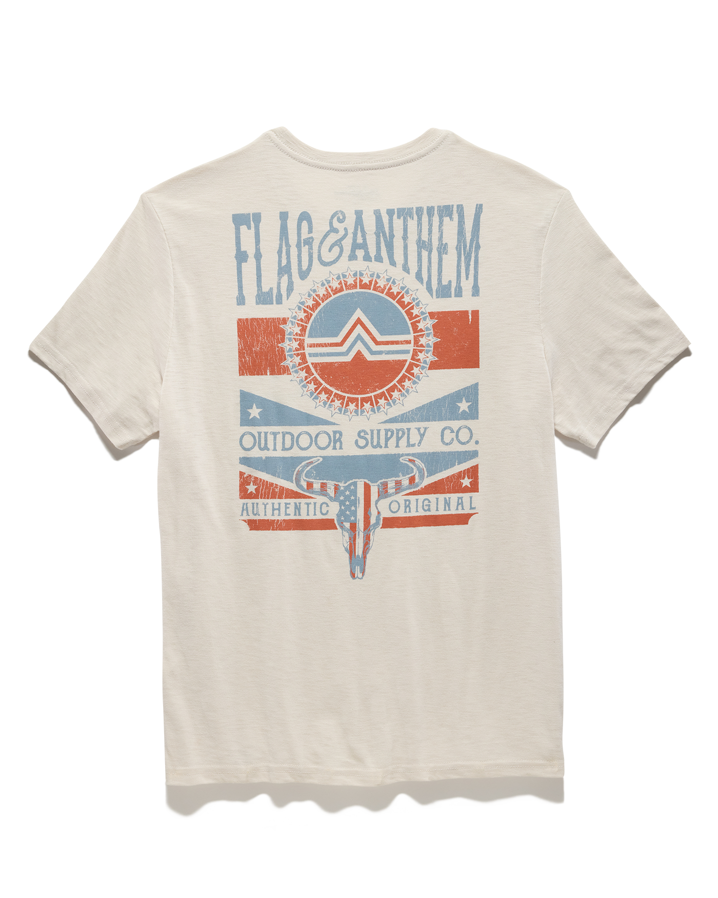 AMERICANA BULL SKULL SLUB TEE