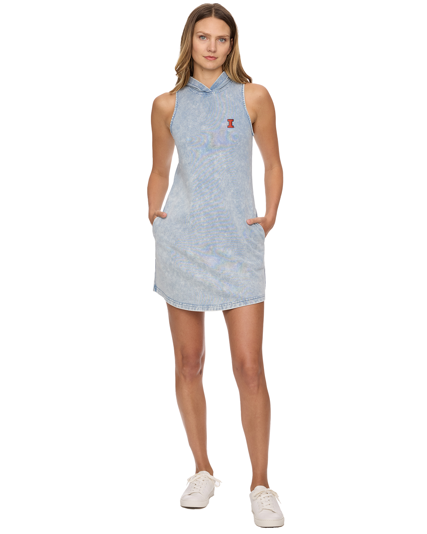 ILLINOIS SHIRLEY HOODED MINI DRESS