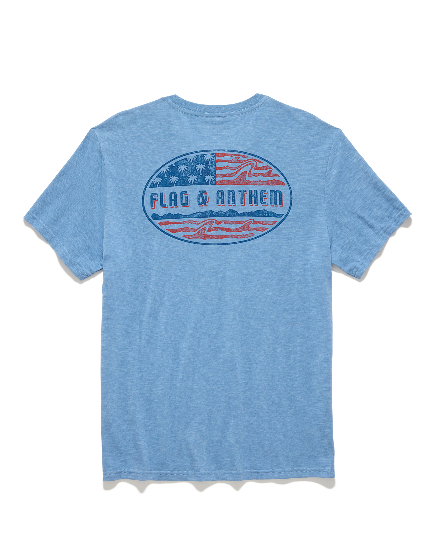 AMERICANA PALM FLAG SLUB TEE