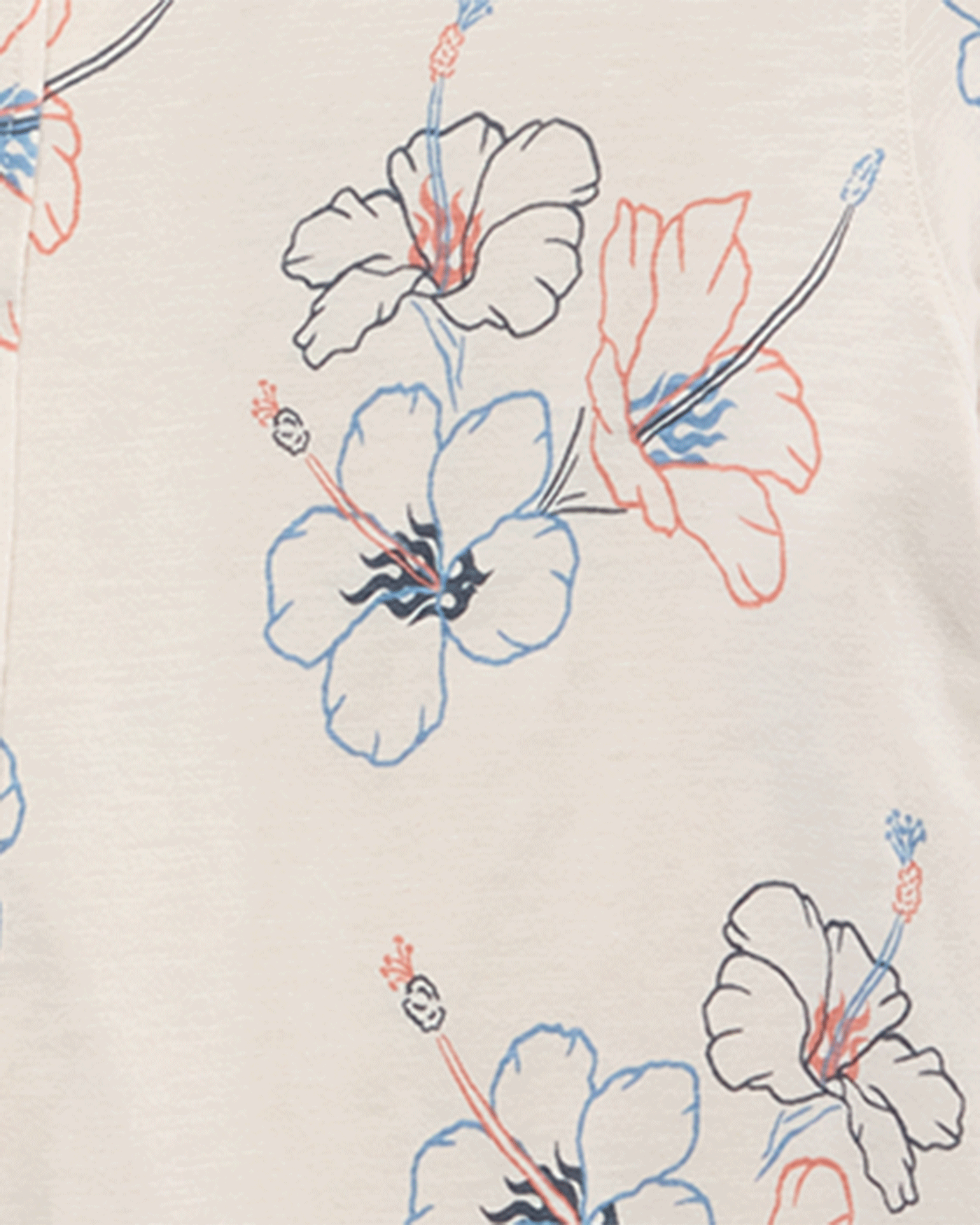 COLLINS HIBISCUS PRINT KNIT SHIRT