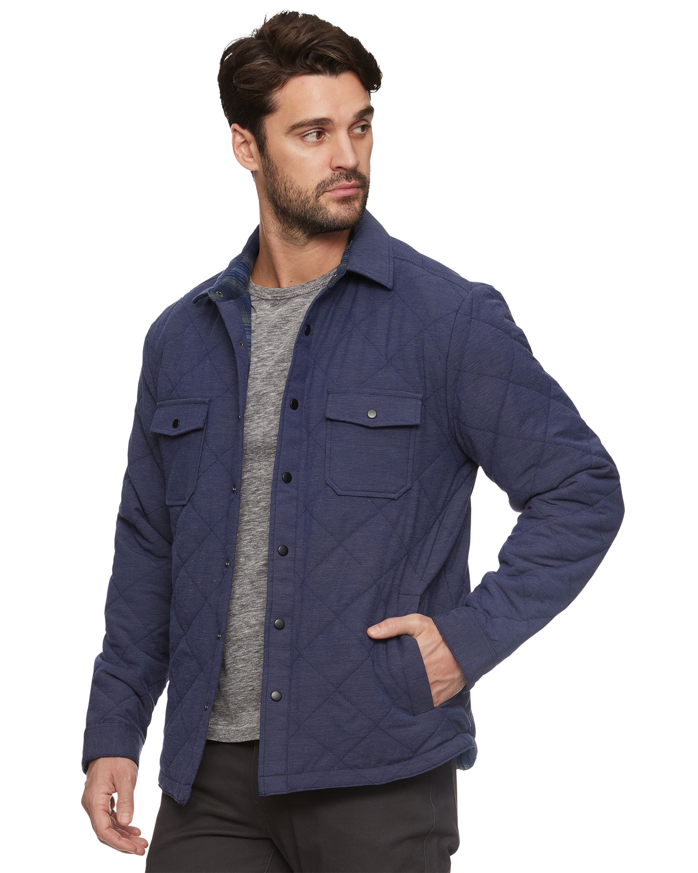CHAPIN FLANNEL-LINED QUILTED JACKET