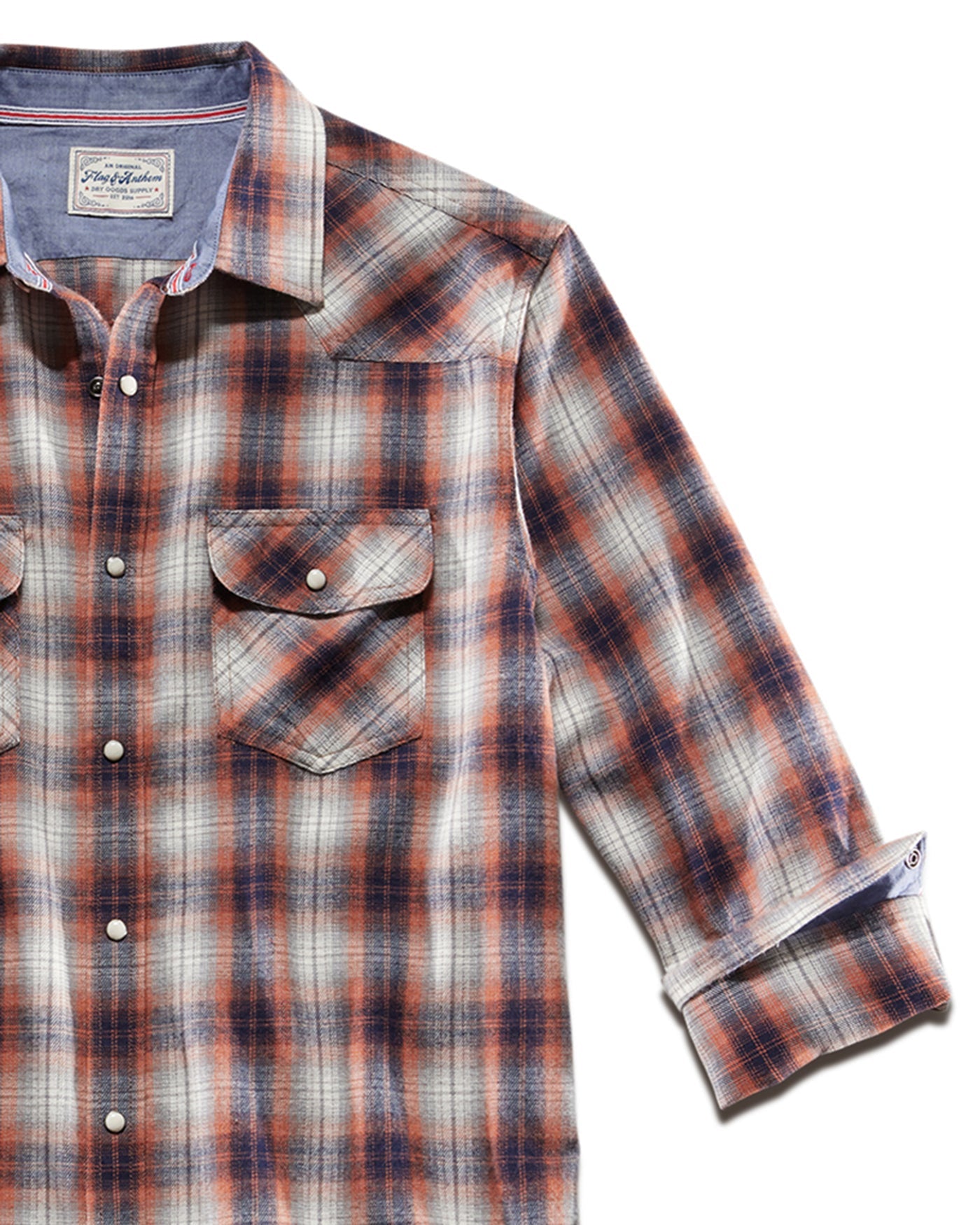 FRANKLIN VINTAGE WASHED WESTERN FLANNEL SHIRT