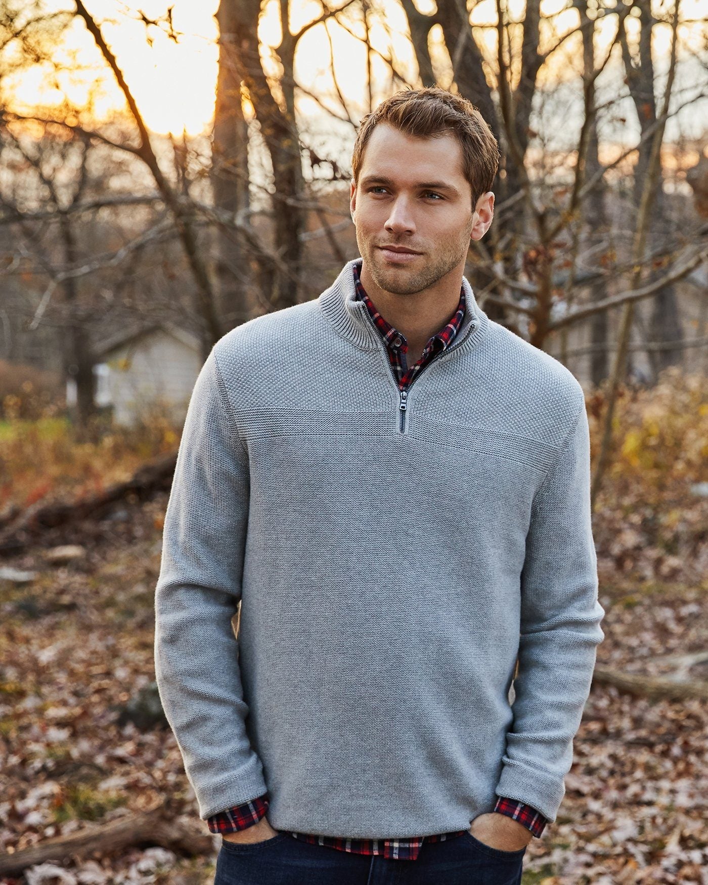 HENRYVILLE 1/4-ZIP PULLOVER SWEATER